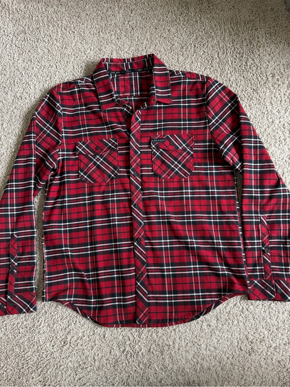 KUIU Button Down Long Sleeve Flannel Shirt